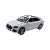 Macheta metal replica Audi Q8 alb 1:32 sunet si lumini