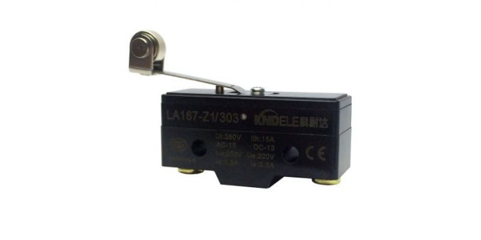 Comutator limitator cu push button, lamela si rola Kenaida LA167-Z1 303