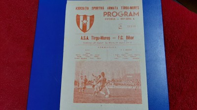 program ASA TG. Mures - FC Bihor foto