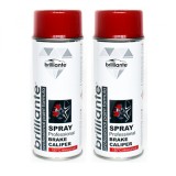 Cumpara ieftin Pachet 2 x Vopsea Spray rosu Brilliante pentru etriere frane RAL 3002 400 ml