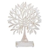 Decoratiune pentru masa model vintage Copacul vietii, lemn,28x22x5 cm, Oem