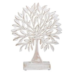 Decoratiune pentru masa model vintage Copacul vietii, lemn,28x22x5 cm