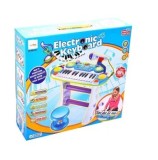 Cumpara ieftin Orga electronica cu microfon si scaun, Malplay 101899, albastru