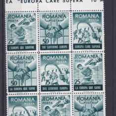 Spania/Romania, Exil romanesc, Europa care sufera, em. a XV-a, dant., 1959, MNH
