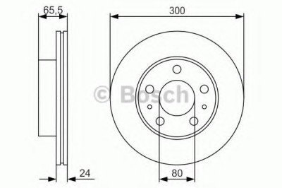 Disc frana PEUGEOT BOXER platou / sasiu (ZCT) (1994 - 2002) BOSCH 0 986 479 R86 foto