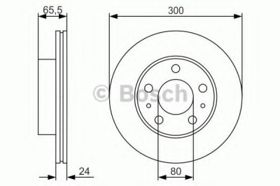 Disc frana PEUGEOT BOXER platou / sasiu (244) (2001 - 2016) BOSCH 0 986 479 R86 foto