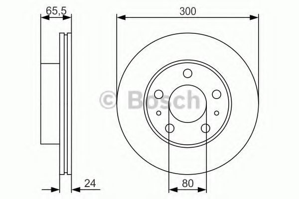 Disc frana PEUGEOT BOXER platou / sasiu (ZCT) (1994 - 2002) BOSCH 0 986 479 R86