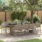 vidaXL Set de masă pentru grădină 11 pcs Gri Rattan poli 3365418