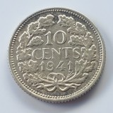 Moneda Olanda 10 Cents 1941 Argint - Colecție Numismatică