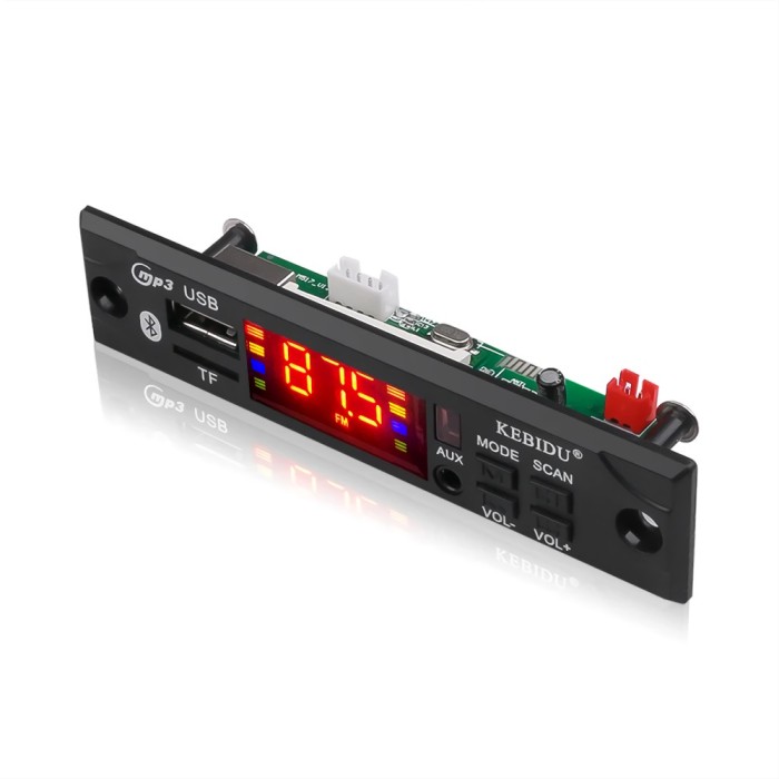 Modul MP3 Auto Bluetooth 12V cu USB, SD Card, FM Radio și Telecomandă &ndash; Player Universal
