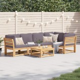 VidaXL Set mobilier grădină cu perne, 6 piese, lemn masiv acacia 3214312
