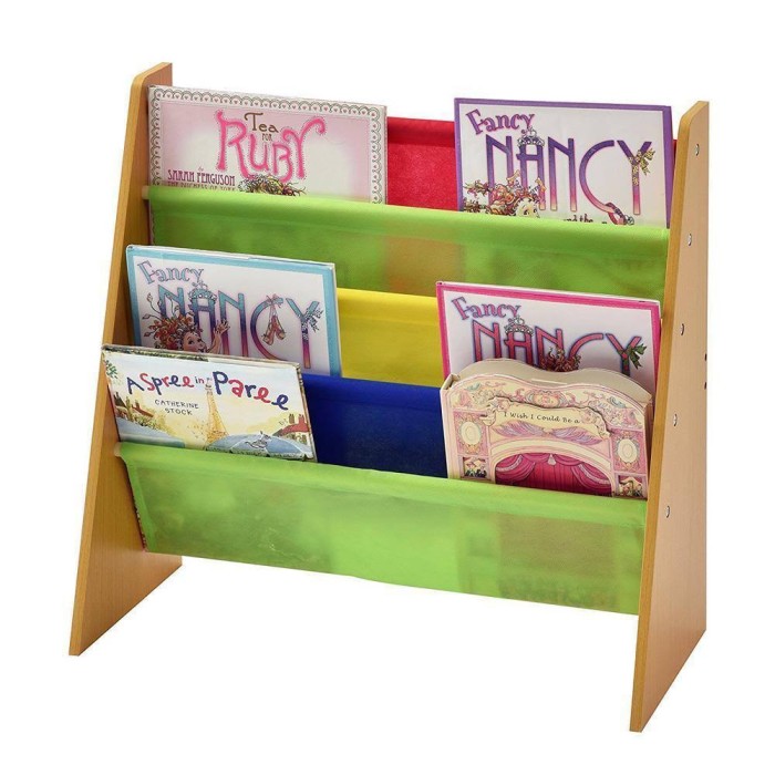 Raft pentru carti si jucarii pentru copii Organizator pentru depozitare Biblioteca - COLORS