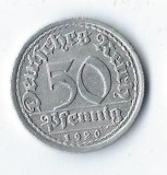 Moneda 50 pfennig 1920 G - Germania