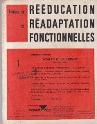 Cahiers de Reeducation et Readaptation Fonctionnelles 1/1974 foto