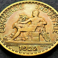 Moneda istorica (BUN PENTRU) 1 FRANC - FRANTA, anul 1922 * cod 4435