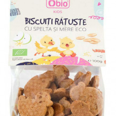 Biscuiti Ratuste cu Spelta si Mere Eco 100 grame Obio