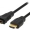 Cablu HDMI 1m Negru 1.4 Soclu-Mufă