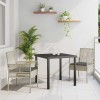 VidaXL Set de masă pentru grădină 3 pcs Gri deschis Rattan poli 3379898