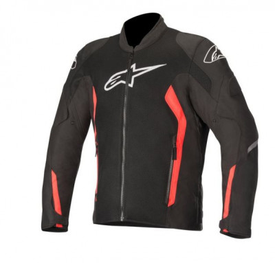 Geaca textil moto Alpinestars Viper V2 Air, negru/fluo/rosu, marime S foto