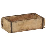 vidaXL Tavă, 30x15x9 cm, lemn masiv reciclat