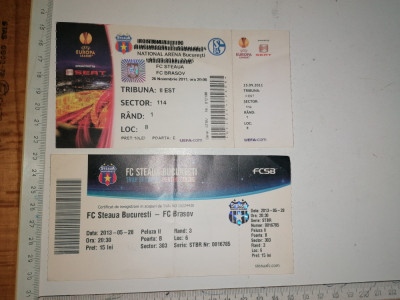 LOT 2 BILET MECI FOTBAL STEAUA - FC BRASOV foto