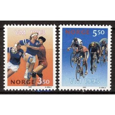 Norvegia 1993 - Sport, ciclism, handbal, serie neuzata