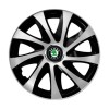 Set 4 capace roti Drift exrta silver&amp;black R14 Compatibil Cu Skoda, Autohelix MSA