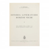 N. Cartojan, Istoria Literaturii Rom&acirc;ne Vechi, 3 volume colligate, cu dedicație