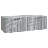 vidaXL Oglindă TV montată pe perete Sonoma gri 98 x 41 x 30 cm 898701