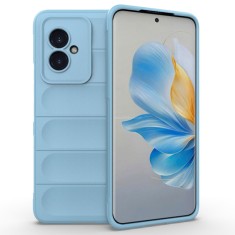 Husa pentru honor 100, antisoc, margini striatii, magic shield, bleu foto
