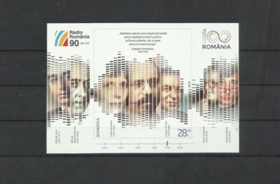 Romania MNH 2018 - 90 de ani Societatea Romana Radiodifuziune -colita-LP 2218 X5 foto