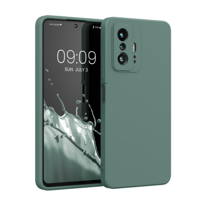 Husa Kwmobile pentru Xiaomi 11T/11T Pro, Silicon, Verde, 56573.166 foto