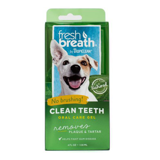 Gel dentar pentru caini Tropiclean Fresh Breath, fara periaj, 118ml