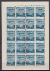 ROMANIA 1947 LP 218 - 1 MAI ZIUA MUNCII POSTA AERIANA IN COLA MICA DE 20 MNH foto