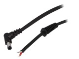 Cablu Alimentare DC 5,5x2,5mm Negru 1,5m