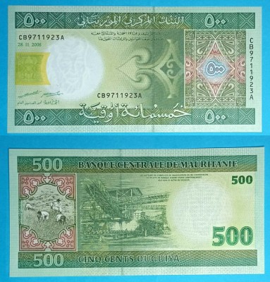 Mauritania (p#12) 500 Ouguiya 2006 &amp;#039;Minerit&amp;#039; UNC serie: CB9711923A foto