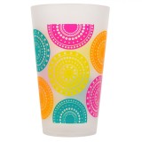 Pahar Plastic Frosty, Multicolor, Capacitate 470ml, Modele Decorative, Oem