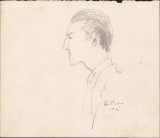 A1638 Schiță de Dimitrie &bdquo;Puiu&rdquo; Eitel, 1941, semnată