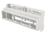 Carcasă ABS gri pentru şină DIN 89mm x 213mm x 65mm
