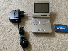 Nintendo Game Boy Advance SP AGS 001 + incarcator + joc Finding Nemo foto