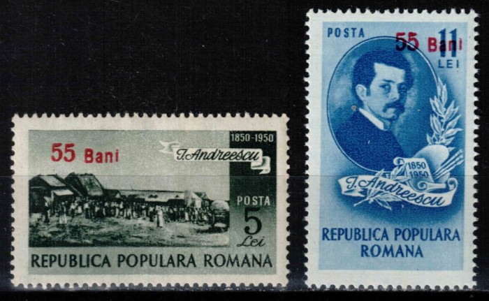 Romania 1952, LP 302, Centenarul I. Andreescu (supratipar), MNH!