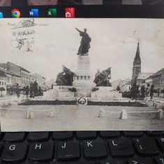 Arad, Kossuth szobor, nr. 18805/C.204, circulată 3 mai 1913 la Oravița, 205