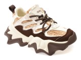 Cumpara ieftin Pantofi sport GRYXX albi, 100861, din material textil si piele naturala