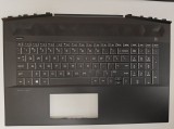 Carcasa superioara cu tastatura palmrest Laptop Gaming, HP, Pavilion 17-CD, 17T-CD, TPN-C142, AP2K9000300, L56889-001, L65250-001, iluminata, layout U