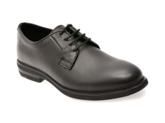 Pantofi eleganti OTTER negri, E1801, din piele naturala