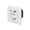 PRIZA LOGILINK, pentru perete, Schuko x 1, USB x1 / USB-C x 1 5 V/2.8 A max, 230 V AC, 50 Hz, alb &quot;PA0262&quot; (include TV 0.18lei)