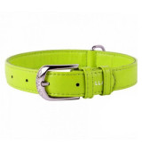 Zgardă din piele netedă, verde 46 - 60cm, 35mm, Zgarda, COLLAR