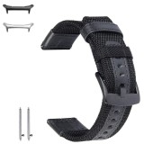 Curea textila, compatibila cu Samsung Galaxy Watch Ultra, Textile Black
