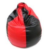 BEAN BAG MARA IMITATIE PIELE - NEGRU/DIVERSE CULORI - Albastru 21898