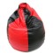 BEAN BAG MARA IMITATIE PIELE - NEGRU/DIVERSE CULORI - Visiniu 21902